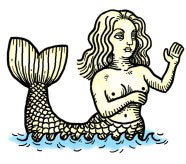 1429 Uncharted Seas mermaid symbol