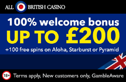 All British Casino bonuses