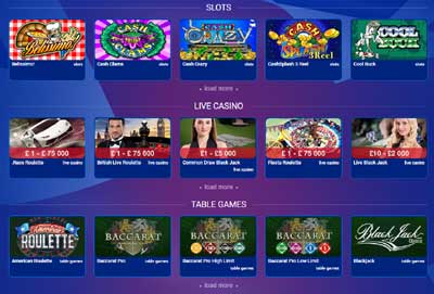 All British Casino games