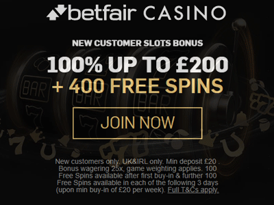 betfair casino bonuses