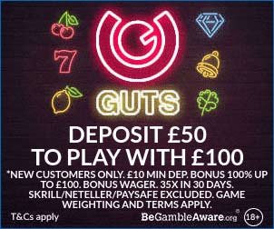 Guts Casino bonuses